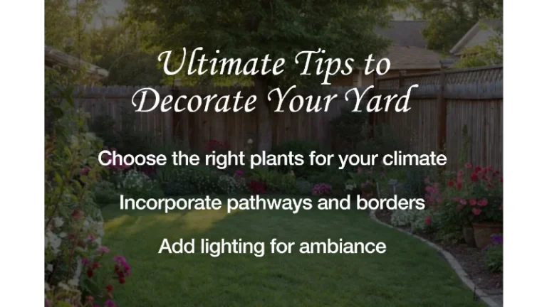 Ultimate Tips to Decorate Your Yard