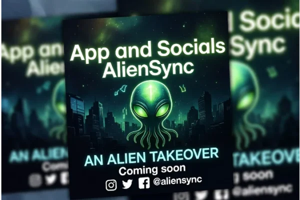 App and Socials AlienSync